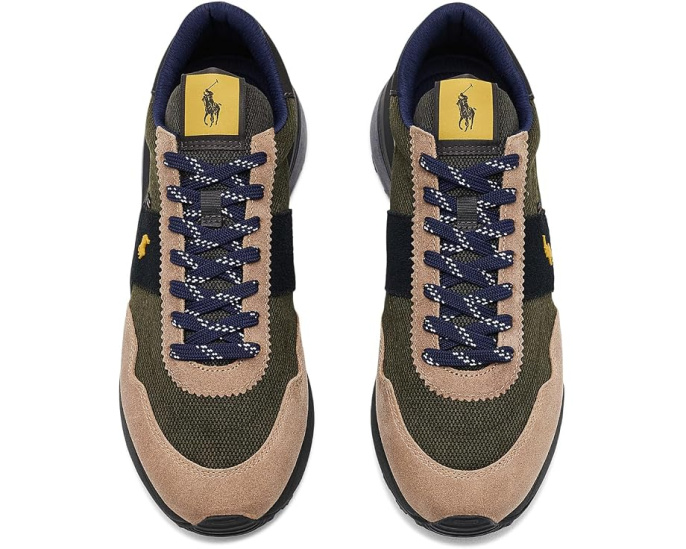 Кроссовки Polo Ralph Lauren Train 89 из замши и твида