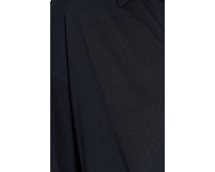 Топ Lilla P Faux Wrap Collared с имитацией запаха и длинными рукавами