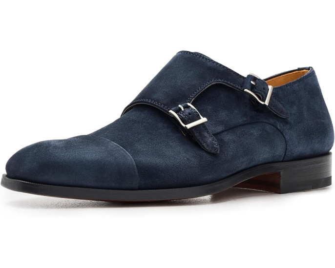 Туфли Magnanni Weiss из замши с застежкой-монк