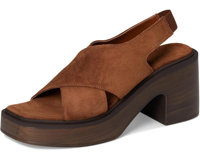 Сабо Cora Platform на платформе с ремешками из замши от Free People