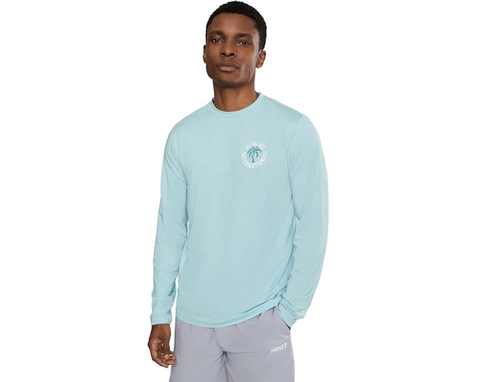 Лонгслив Hurley Hybrid с длинным рукавом и защитой UPF 50+
