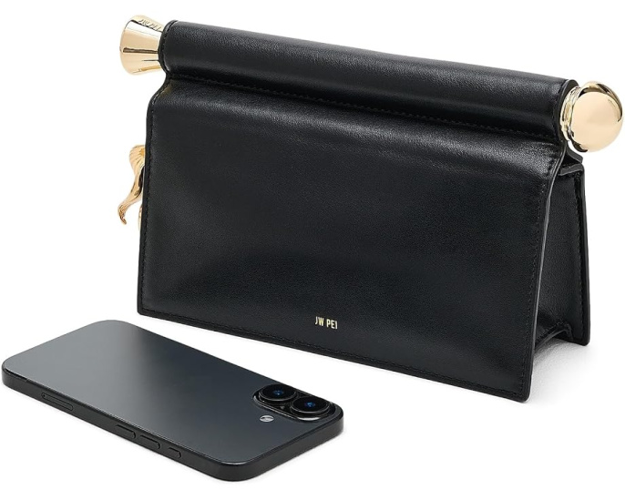Holly Metal Pendant Embellished Clutch