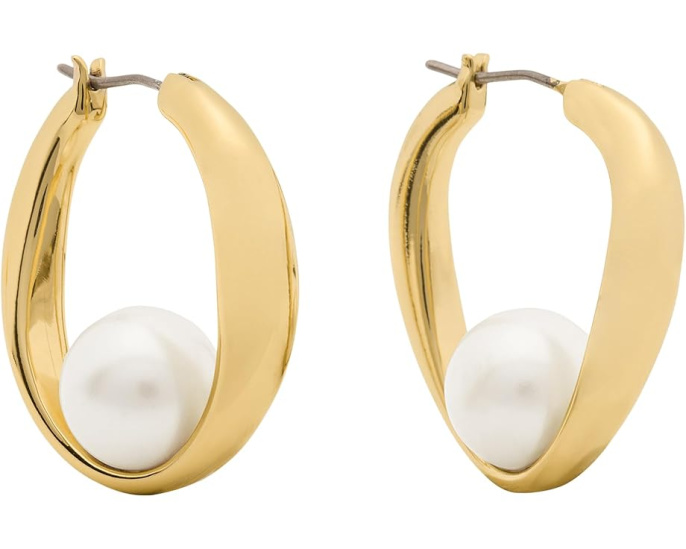 Серьги-кольца Harmony Hoops с жемчужным акцентом от Kate Spade New York