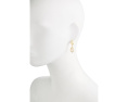 Kendra Scott серьги Adriana Scallop Frame Huggie с гребешковой оправой