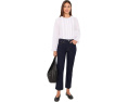 Madewell Ruffled Pintuck Top с высоким воротом