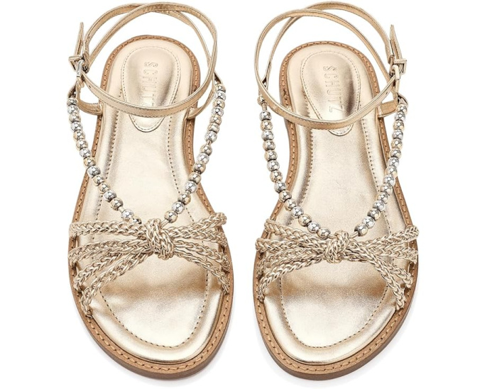Балетки Schutz Adele Glam Flat с декоративными элементами