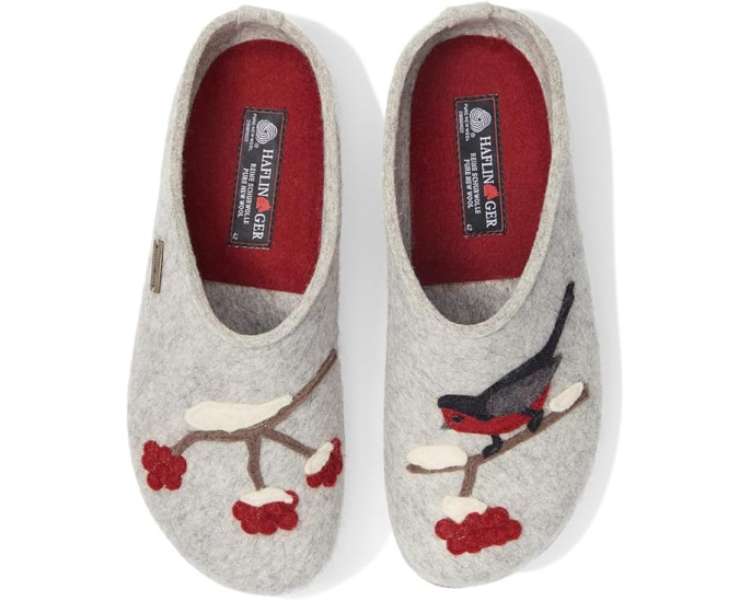 Обувь Haflinger Winterbird с пробковой стелькой и вышивкой