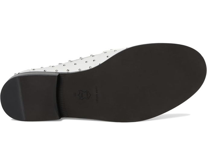Лоферы Tory Burch Classic Stud с металлическими шипами облачно серебристые
