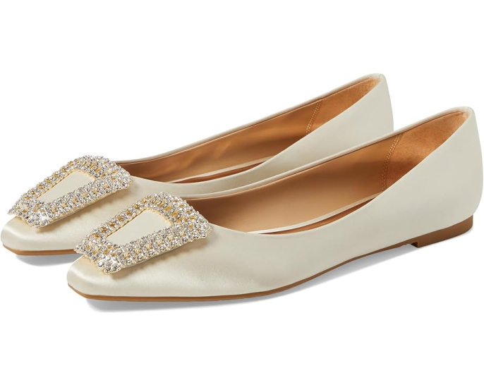 Балетки Emerie с блестящей пряжкой Badgley Mischka