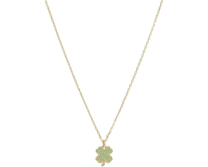 Kate Spade New York Кулон с бриллиантовой огранкой в форме клевера