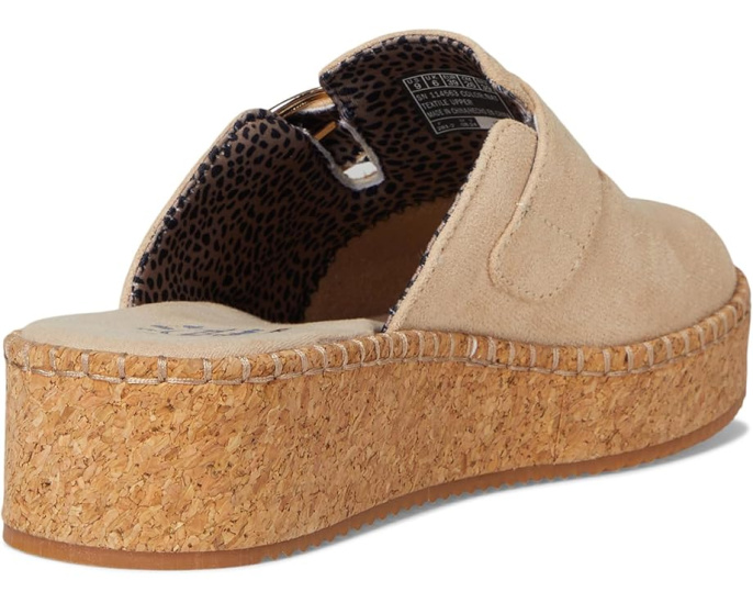 Клоги BOBS from SKECHERS Rosey Rise On Parade с искусственной замшей и пробковой платформой