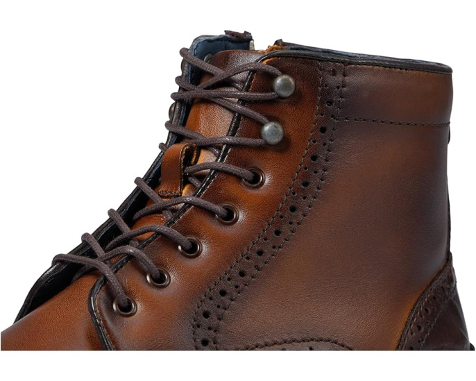 Johnston & Murphy ботинки Connelly Wing Tip с кожаным верхом и стелькой из овчины