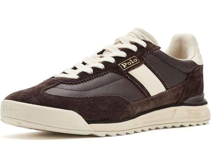 Кроссовки Varick из кожи и замши от Polo Ralph Lauren