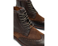 Johnston & Murphy ботинки XC+ Durham Wingtip из кожи и замши