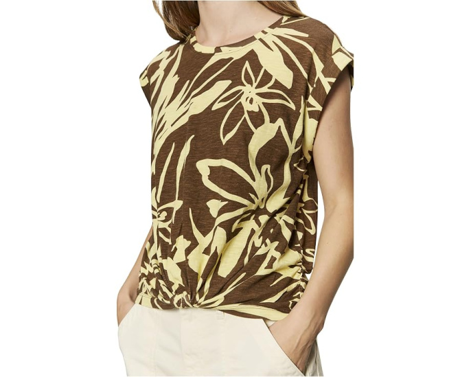 Sanctuary футболка Knotted Muscle Tee с узлом хлопковая