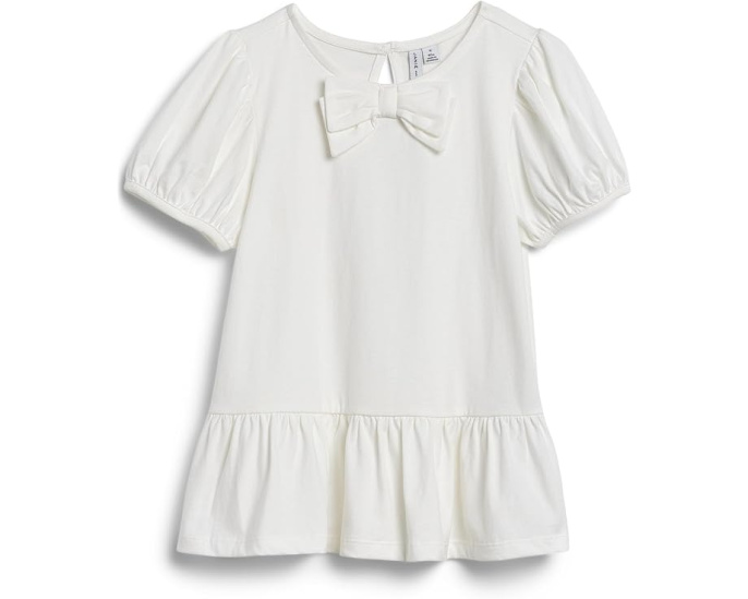 White Bow Peplum Top (Toddler/Little Kid/Big Kid)
