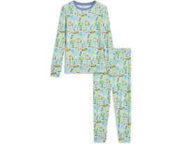 Kickee Pants пижамный набор с принтом с длинным рукавом для детей