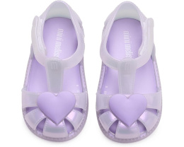 Mini Melissa Сандалии Hip Heart Ballerina для малышей с липучкой и водонепроницаемым ПВХ
