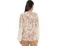 Блузка Vince Camuto Split-Neck с рукавом реглан