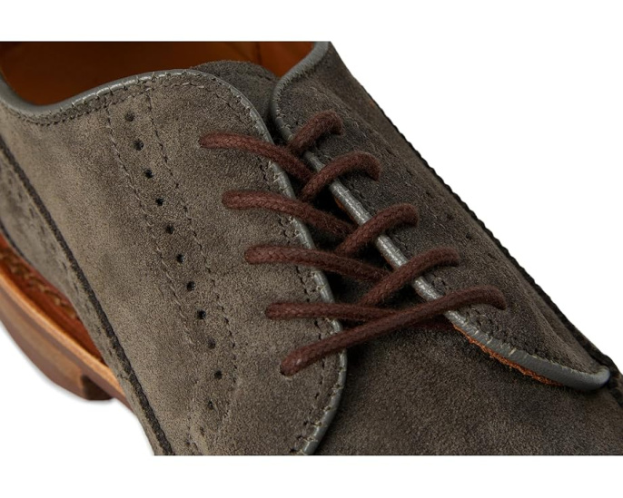 Туфли Allen Edmonds Winstonmok Derby из замши с контрастной строчкой