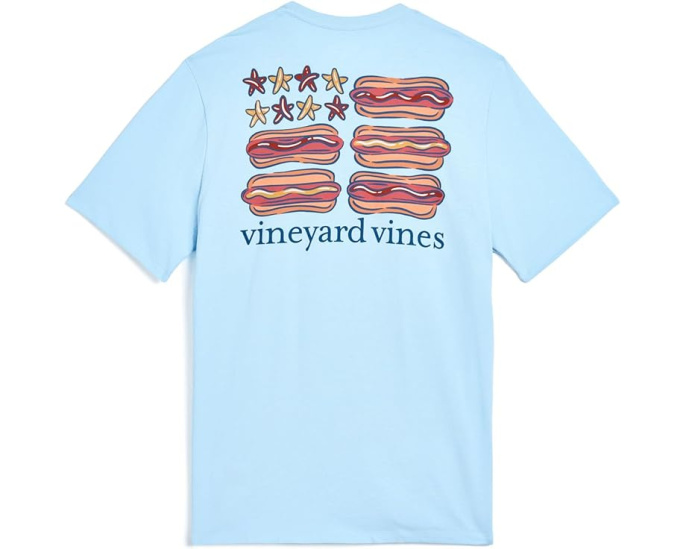 Детская футболка Vineyard Vines с хот-догом и флагом США