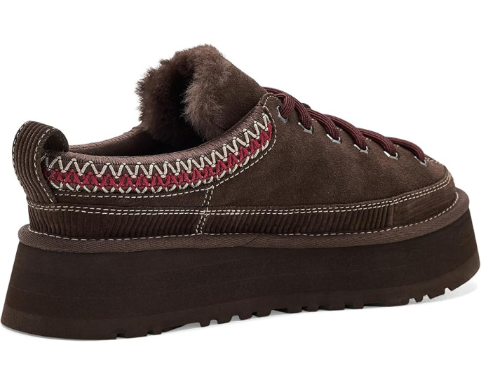 Домашние тапочки UGG Heritage Lace-Up со съемным шармом из овчины