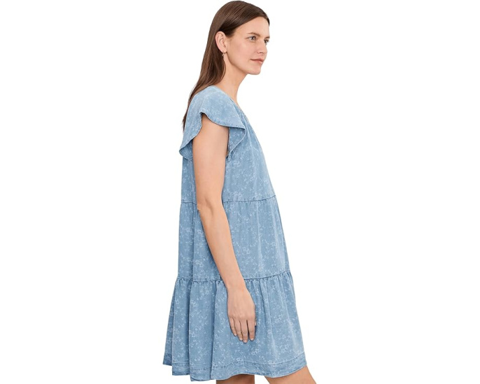 Платье Tiered Flutter Sleeve от Liverpool с оборками