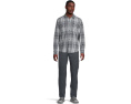 Tommy Bahama Длинная рубашка Fireside Santa Fe в клетку с вышивкой