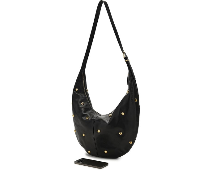Сумка The Essential Curve Shoulder Bag из кожи со стразами Madewell