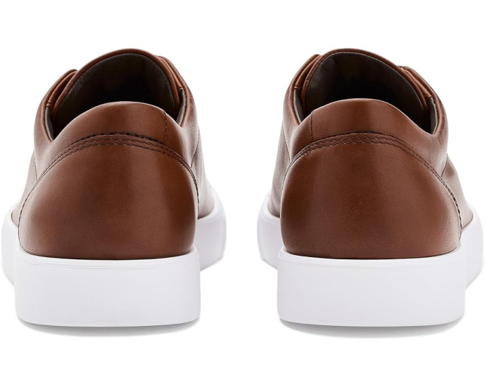 Кроссовки ECCO Soft 10 Classic Lace-Up из зерненой кожи с резиновой подошвой