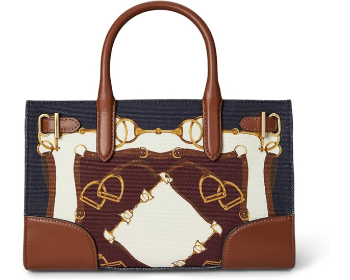 Lauren Ralph Lauren сумка тоут Belting-Print Small Devyn с ремнем
