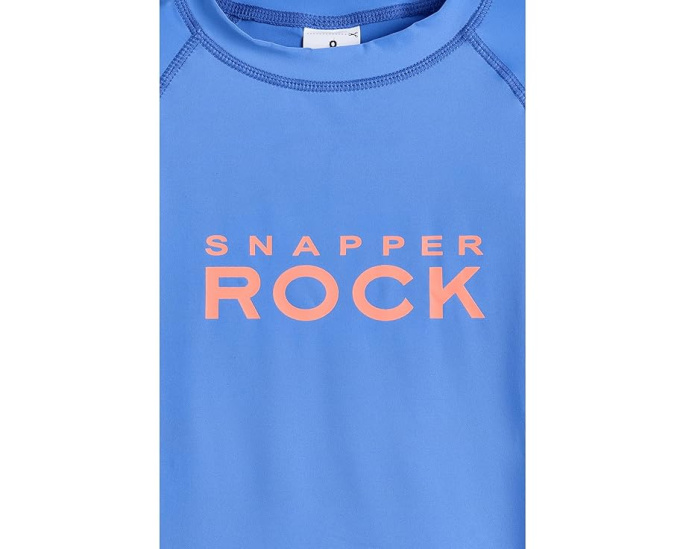 Snapper Rock Kids Рашгард с длинным рукавом Azure Blue из переработанного материала