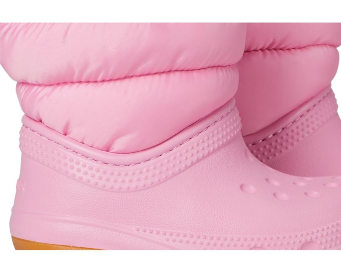 Crocs утепленные сапоги Classic Neo Puff для детей с искусственным мехом