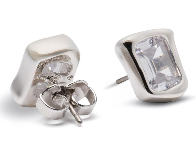 Серьги-гвоздики Molten Glass с цирконием и латунью Kate Spade New York