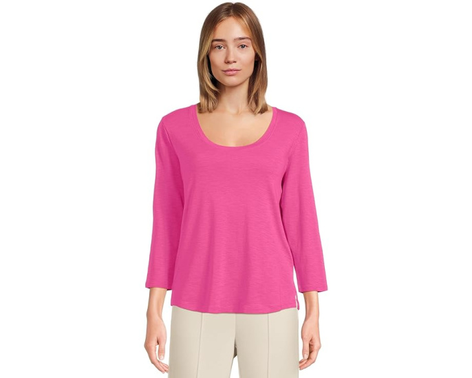 Tommy Bahama Ashby Isles Rib топ с круглым вырезом и 3/4 рукава
