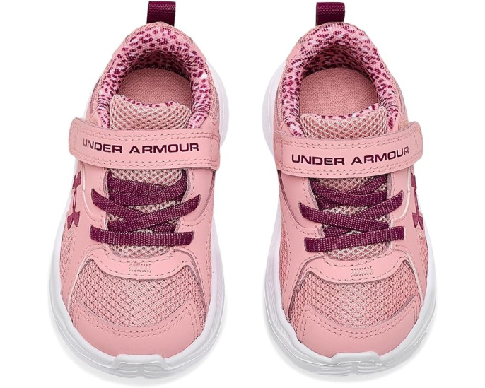Кроссовки Charged Assert 11 Alternate Closure Under Armour для малышей Posh Pink