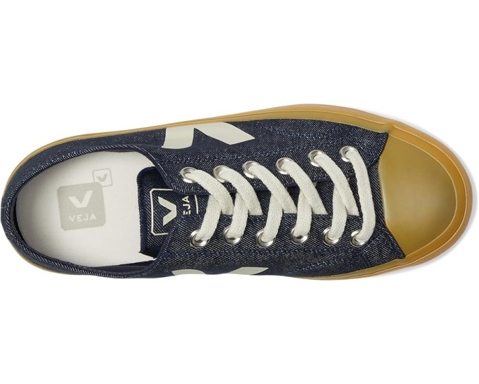VEJA Wata II Low кроссовки из хлопка с контрастным логотипом