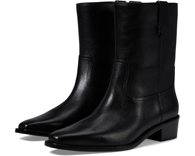 Ботинки Tory Burch City Western до щиколотки на каблуке 45 мм из кожи