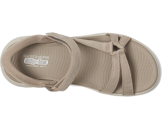 Сандалии Skechers GO WALK Flex Illuminate с технологией Hands Free Slip-Ins