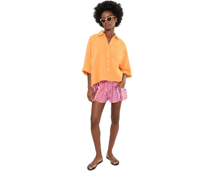 Шорты Good Fortune Stripe от Free People с кулиской и полоской