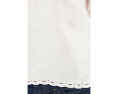 Блуза Madewell Lace-Trim Pleated Shell из льна