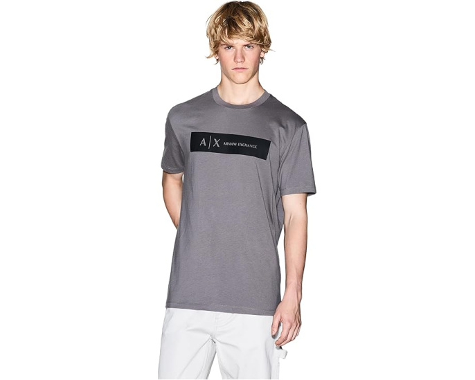 Футболка Box Chest Logo Armani Exchange с логотипом на груди