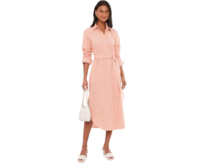 Платье-рубашка Striped End-On-End Cotton Lauren Ralph Lauren из хлопка в полоску