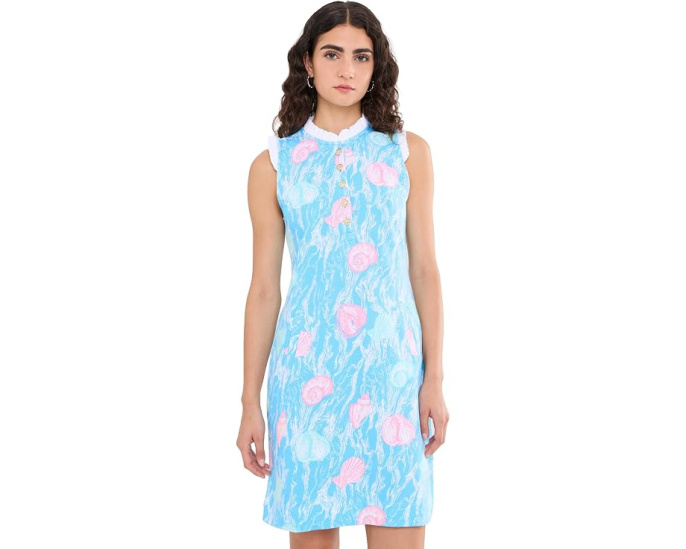 Lilly Pulitzer Платье Evangeline без рукавов бирюзовое