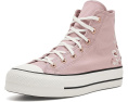 Кеды Converse Chuck Taylor All Star Lift Platform с пайетками и цветами