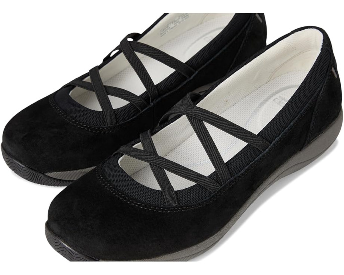 Мокасины Dansko Harper из замши с эластичными ремешками