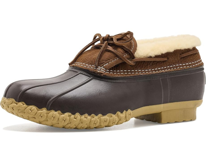 L.L.Bean Rubber Moc с овчинной подкладкой