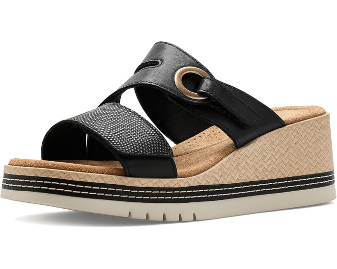 Сандалии Clarks Kidiki Cove на платформе с застежкой велькро