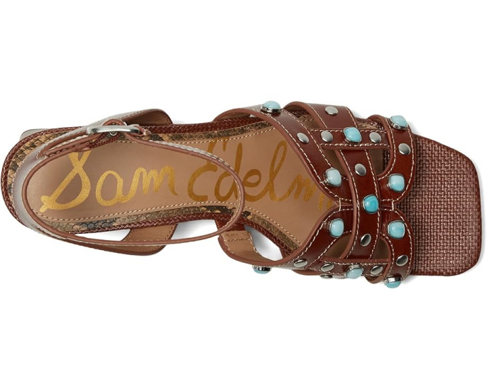 Сандалии Sam Edelman Wayla 2 на квадратном каблуке с плетеным верхом