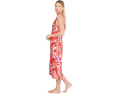 Платье Natori Magnolia Printed Satin Gown из атласа с принтом магнолии